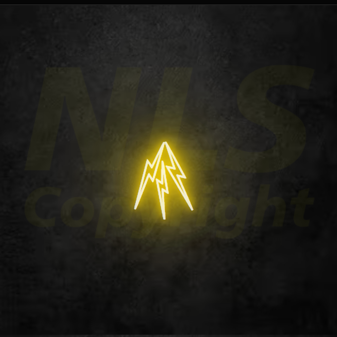 Lightning on sale neon sign