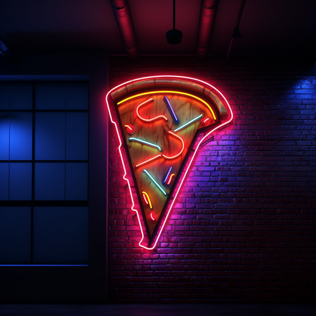 Pizza V2 LED Neon Signs (90cm Height)- Custom Neon Signs AU