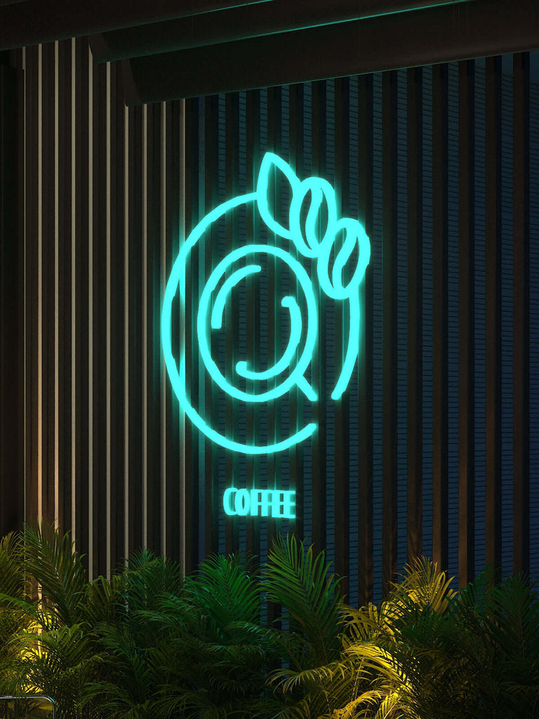 Coffee on sale led sign