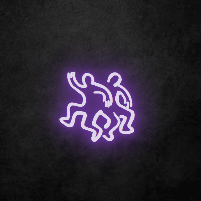 Aurora Purple Gemini Neon Light (LED) for horoscope fan. Easy to hang up at home and enjoy free delivery with this neon sign.