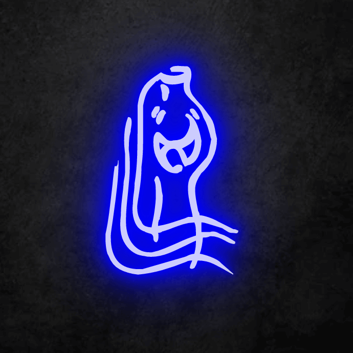 Blue Aquarius LED Neon Sign, Custom Made To Order. Free Shipping within Australia.