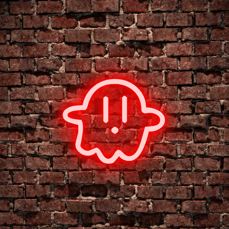 Baby Ghost custom neon sign & LED Light. Available white, warm white, light pink, red, baby blue, electric blue, apple green, bright orange, deep red and rose purple. Create a neon sign for bedroom or living room. Premium LED neon tubing with 7mm acrylic clear backing, cut to shape. Perfect wall light for your room or business or as a wedding neon light. Free delivery in Australia. Neonlightsigns create the best neon sign 2021 online & cheap to create your personalised custom neon.