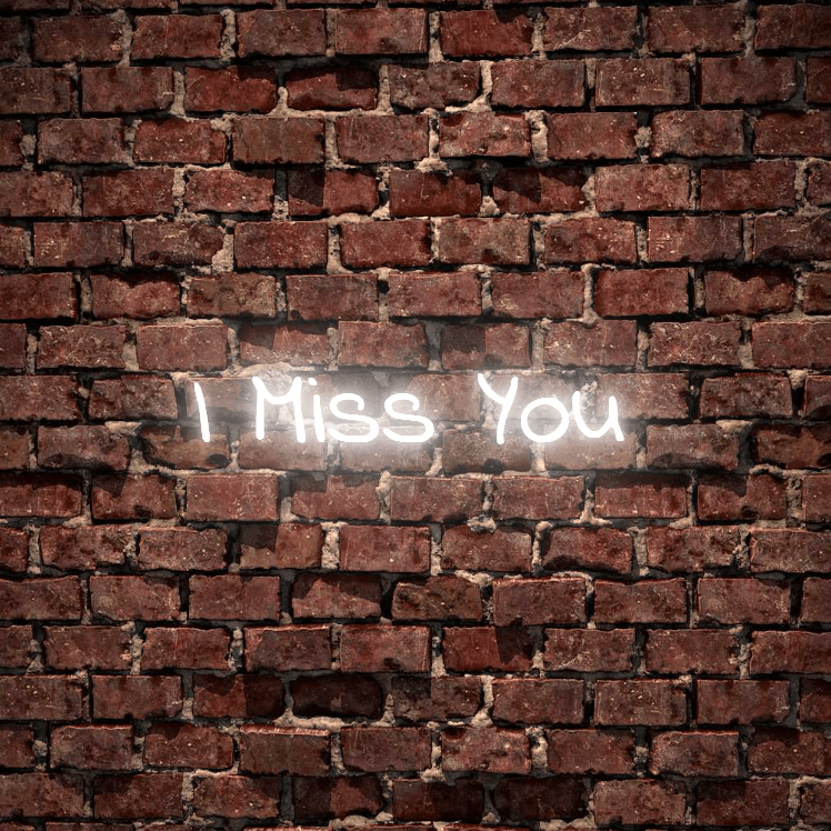I Miss You - Wall LED digital neon sign, Custom made neon sign & LED Light. Available white, warm white, light pink, red, baby blue, electric blue, apple green, bright orange, deep red and rose purple. Create a neon sign for bedroom or living room. Premiu
